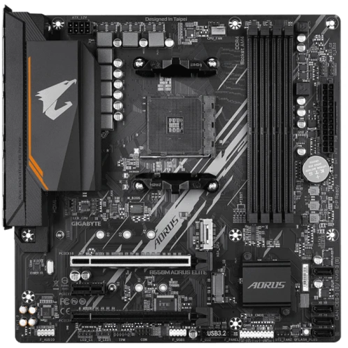 Gigabyte B550M AORUS ELITE — материнська плата MicroATX з 4 слотами DDR4