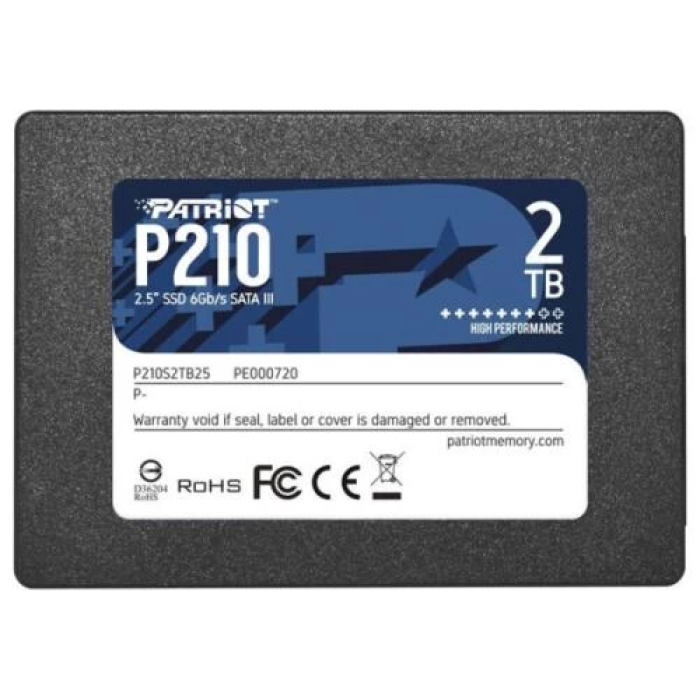 SSD-накопичувач Patriot P210, 2 ТБ, SATA3 2.5 дюйма