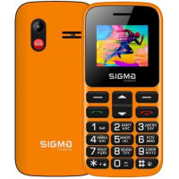 Кнопковий мобільний телефон (телефон для дзвінків) Sigma mobile Comfort 50 HIT2020 Orange, 1450 мА·год