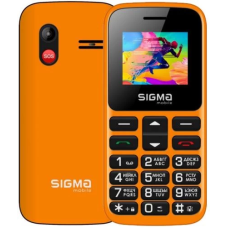 Кнопковий мобільний телефон (телефон для дзвінків) Sigma mobile Comfort 50 HIT2020 Orange, 1450 мА·год