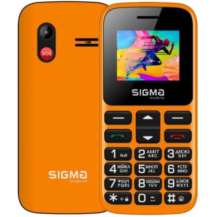 Кнопковий телефон Sigma mobile Comfort 50 HIT2020 Orange