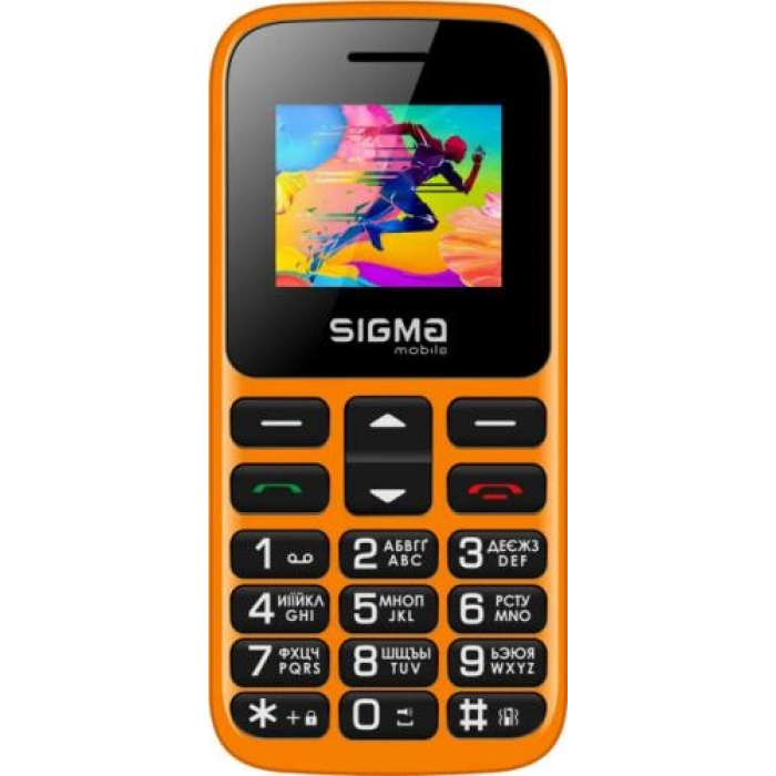 Кнопковий телефон Sigma mobile Comfort 50 HIT2020 Orange