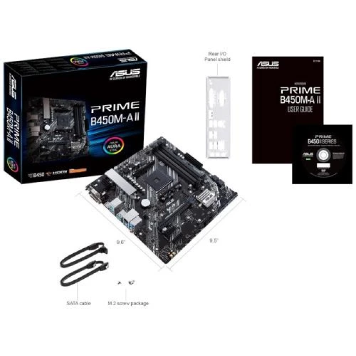 Материнська плата Asus PRIME B450M-A II для компактного ПК