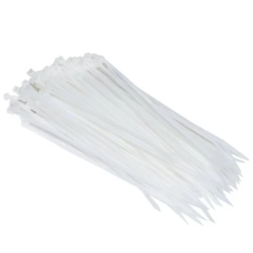 Стяжки для кабелю (кабельні хомути) Patron PLA-2.5-100-WH 100 мм, 2,5 мм, 100 шт, білі