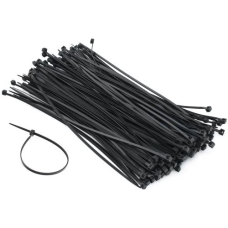 Кабельні стяжки (хомути) Patron PLA-2.5-100-BL 100 мм, чорні, 100 шт
