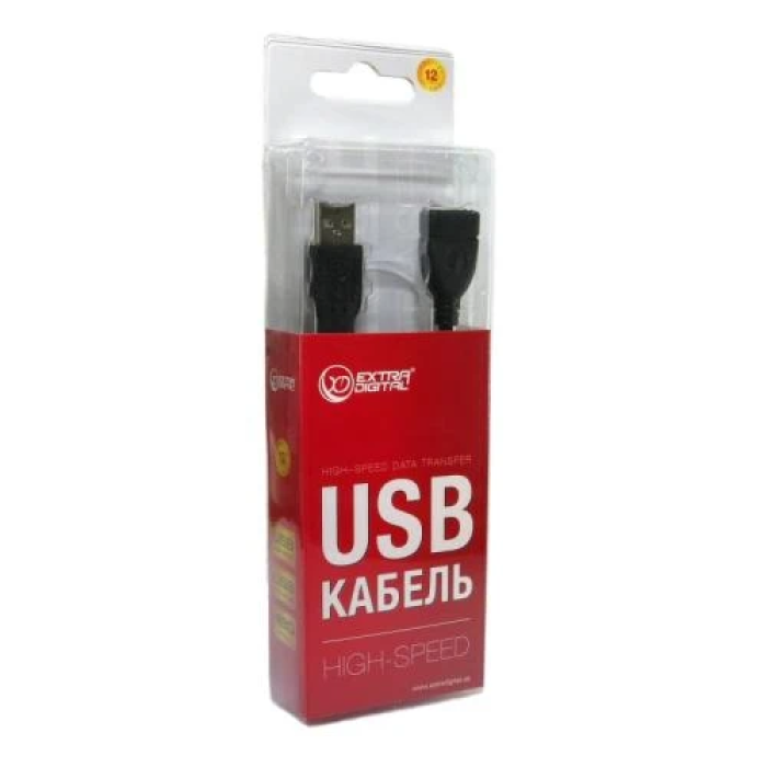 Кабель-подовжувач USB 2.0 Extradigital KBU1619, 1,5 м