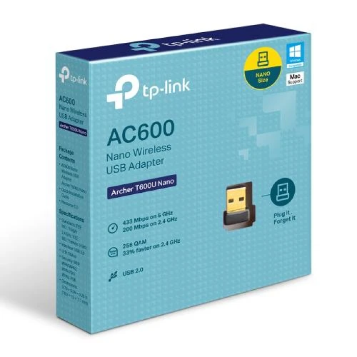 USB Wi‑Fi адаптер TP-Link Archer T600U Nano AC600