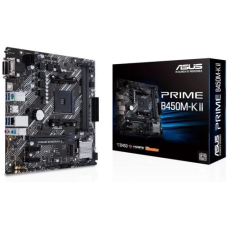 Материнська плата (мейнборд) Asus PRIME B450M-K II MicroATX, 2 слоти DDR4