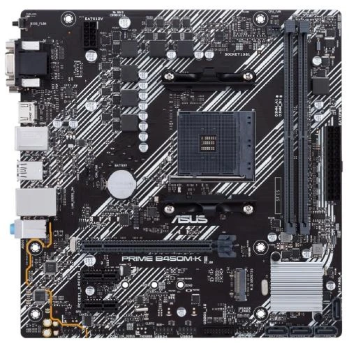 Материнська плата Asus PRIME B450M-K II для компактної AM4-збірки