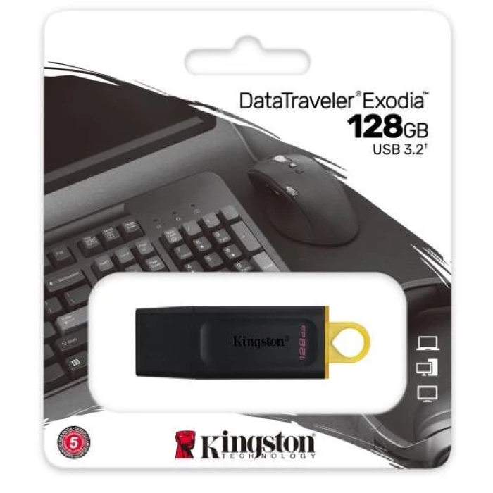 USB-флешка Kingston DataTraveler Exodia на 128 ГБ