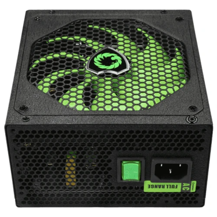 Блок живлення 700 Вт, GameMax GM-700, Black, напівмодульний, 80+ Bronze, Active PFC, 14 см, 3xMolex / 6xSATA / 2x6+2-pin / 1x4+4-pin / 1x20+4-pin, захист OVP / UVP / OCP / OLP / OPP / SCP