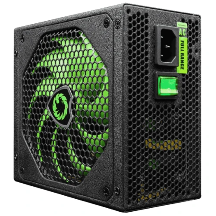 Блок живлення 700 Вт, GameMax GM-700, Black, напівмодульний, 80+ Bronze, Active PFC, 14 см, 3xMolex / 6xSATA / 2x6+2-pin / 1x4+4-pin / 1x20+4-pin, захист OVP / UVP / OCP / OLP / OPP / SCP