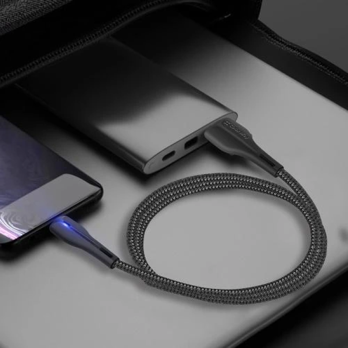 Кабель USB–Lightning ColorWay CW-CBUL034-BK, 1 м, чорний