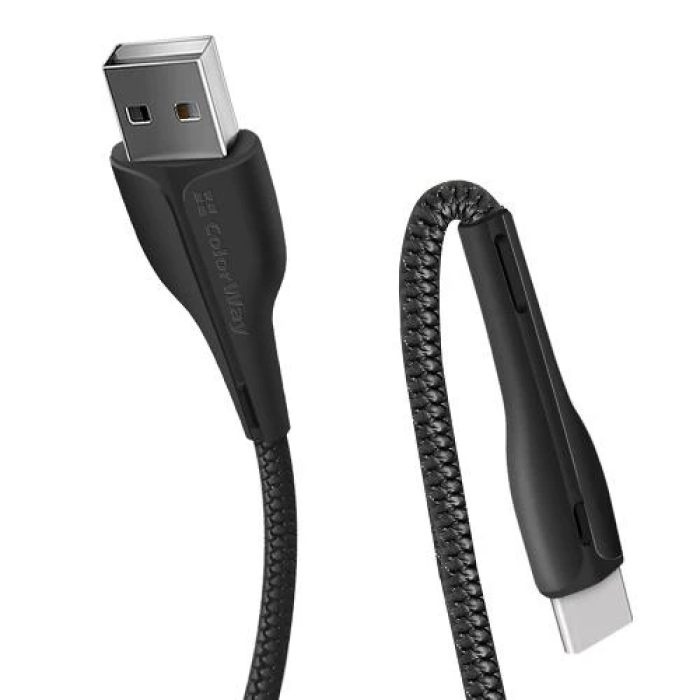 Кабель USB A — USB-C ColorWay, 1 м, чорний