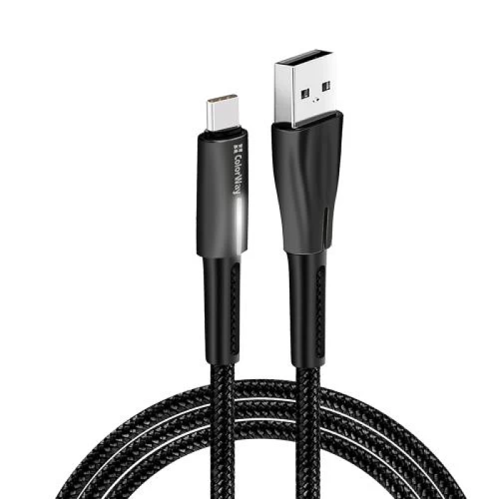 Кабель ColorWay USB AM—Type-C 1 м із LED-індикатором