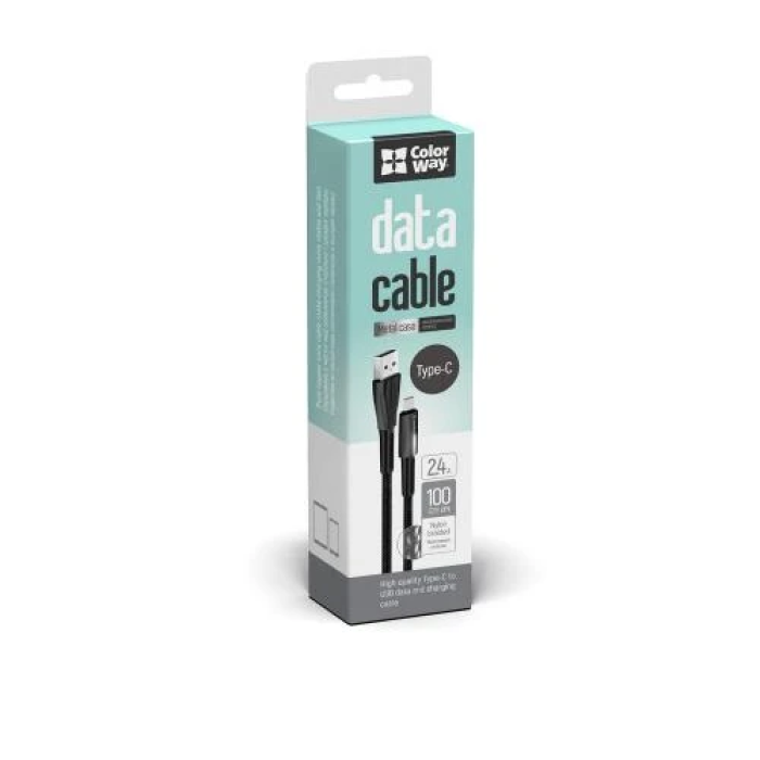 Кабель ColorWay USB AM—Type-C 1 м із LED-індикатором