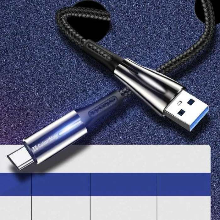 Кабель ColorWay USB AM—Type-C 1 м із LED-індикатором