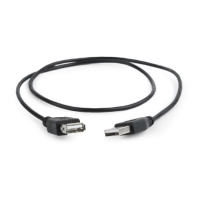 Кабель USB для принтера (USB-подовжувач) Cablexpert CC-USB2-AMAF-75CM/300-BK 0,75 м чорний