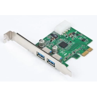 Плата розширення USB (контролер USB) Gembird UPC-30-2P PCI-E x1, 2 порти USB 3.0