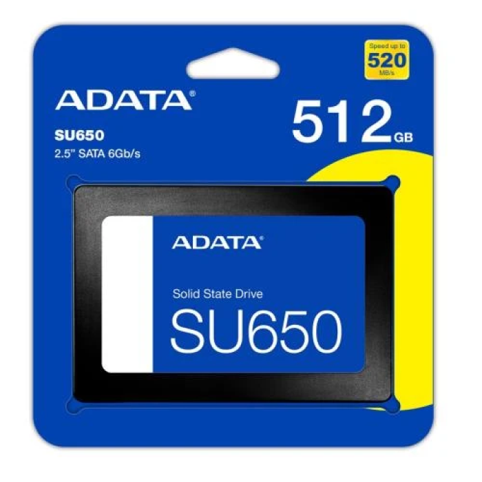 SSD ADATA Ultimate SU650 512 ГБ для швидкого оновлення ПК