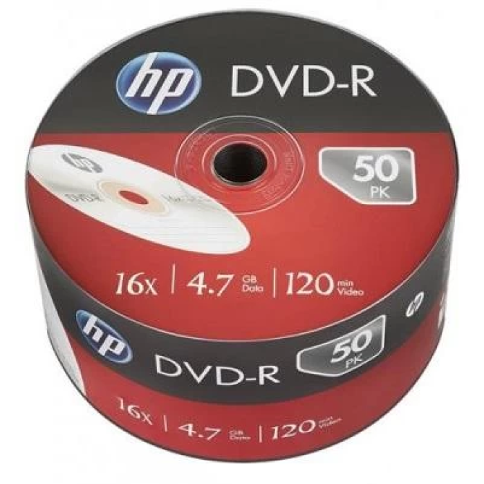 DVD-R диски Hewlett Packard 4,7 ГБ, 50 шт. для запису
