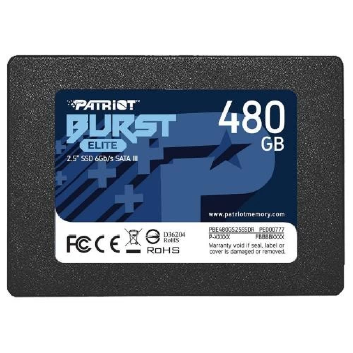 SSD Patriot Burst Elite на 480 ГБ із SATA3 для ПК
