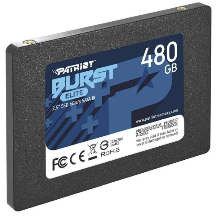 SSD Patriot Burst Elite на 480 ГБ із SATA3 для ПК