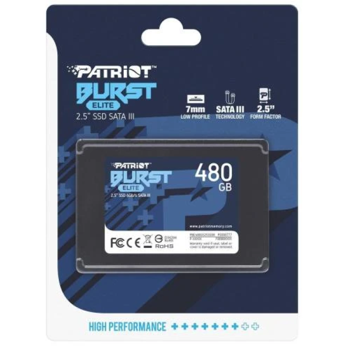 SSD Patriot Burst Elite на 480 ГБ із SATA3 для ПК