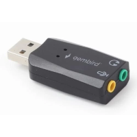 Звукова карта (зовнішня аудіокарта) Gembird SC-USB2.0-01 USB 2.0, 5.1, чорна