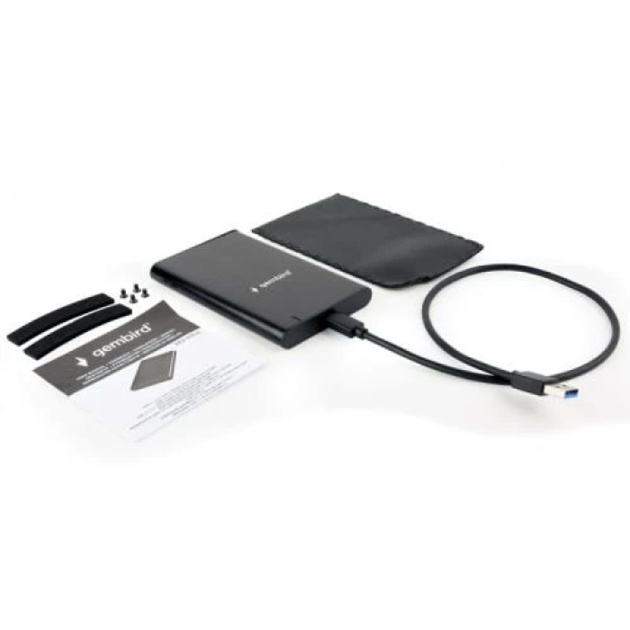 Зовнішній бокс Gembird для SSD або HDD 2,5″ з USB 3.1