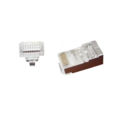 Конектор RJ45 (штекер 8P8C) Cablexpert LC-PTF-01/100 Cat.5e, 100 шт, сірий