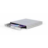 Зовнішній DVD-привід (оптичний привід) Gembird DVD-USB-02-SV Silver, USB 2.0