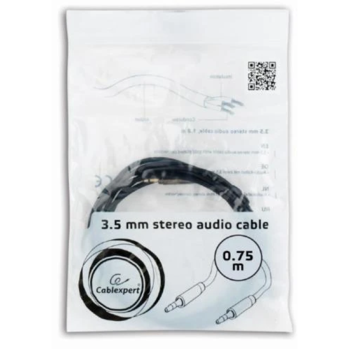 Аудіокабель AUX Cablexpert CCAP-444-0.75M, 0,75 м