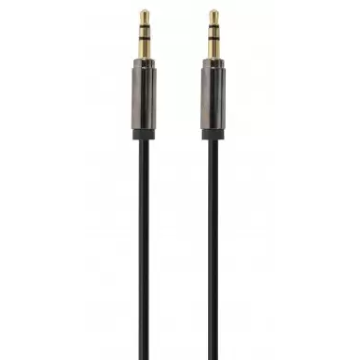 AUX-аудіокабель Cablexpert CCAP-444-1M, 1 м — чорний