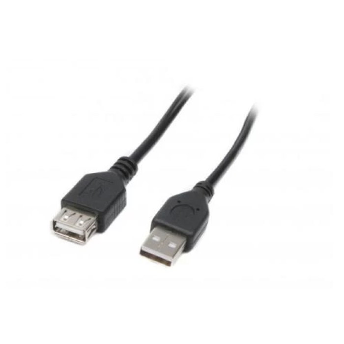 USB-подовжувач Maxxter USB 2.0 AM–AF, 3 м, чорний