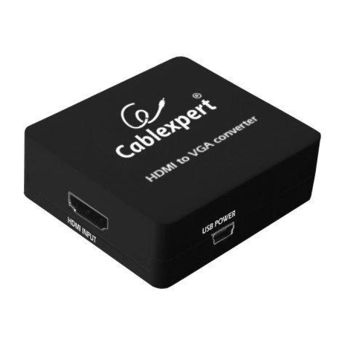 Перехідник HDMI на VGA Cablexpert з аудіовиходом 3,5 мм