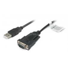 Адаптер USB (перехідник) Cablexpert UAS-DB9M-02, 1,5 м, чорний