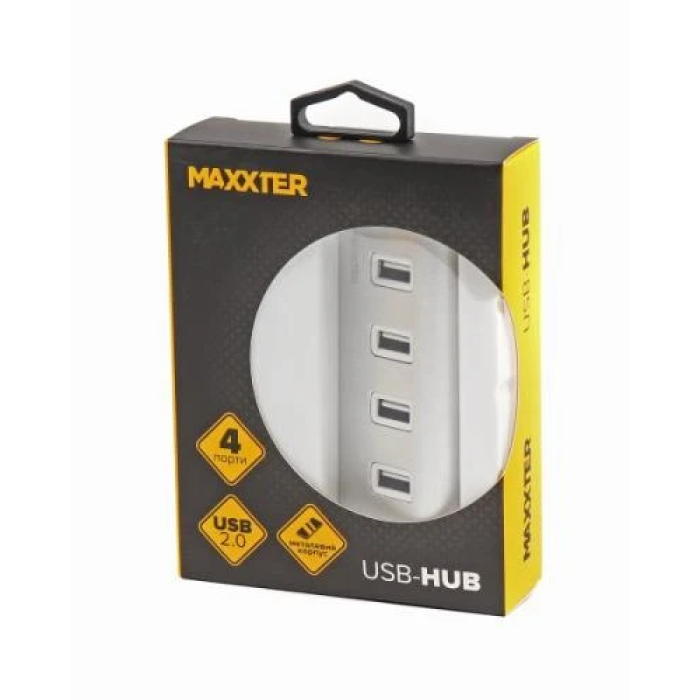 USB-хаб Maxxter HU2A-4P-01 на 4 порти USB 2.0