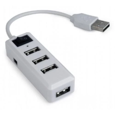 USB-хаб (концентратор USB) Gembird UHB-U2P4-21 білий, 4 порти USB 2.0