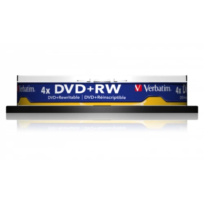 Перезаписувані DVD-RW диски Verbatim 4.7 GB, 10 шт.