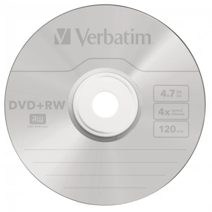Перезаписувані DVD-RW диски Verbatim 4.7 GB, 10 шт.
