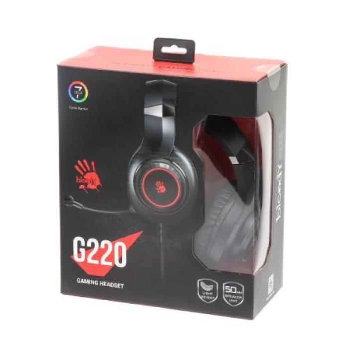 Ігрова гарнітура A4Tech Bloody G220 Black із підсвічуванням