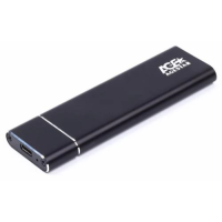 Зовнішня кишеня для M.2 SSD (корпус для SSD) AgeStar 3UBNF5C Type-C, чорна