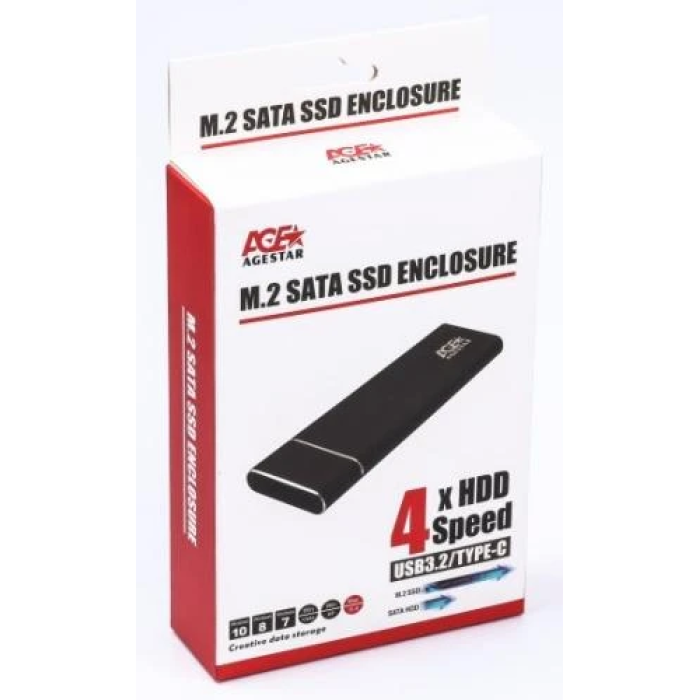 Зовнішній корпус AgeStar 3UBNF5C для M.2 SSD з Type-C
