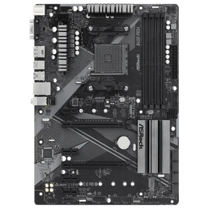 Материнська плата ASRock B450 Pro4 R2.0 для ПК на AMD Ryzen