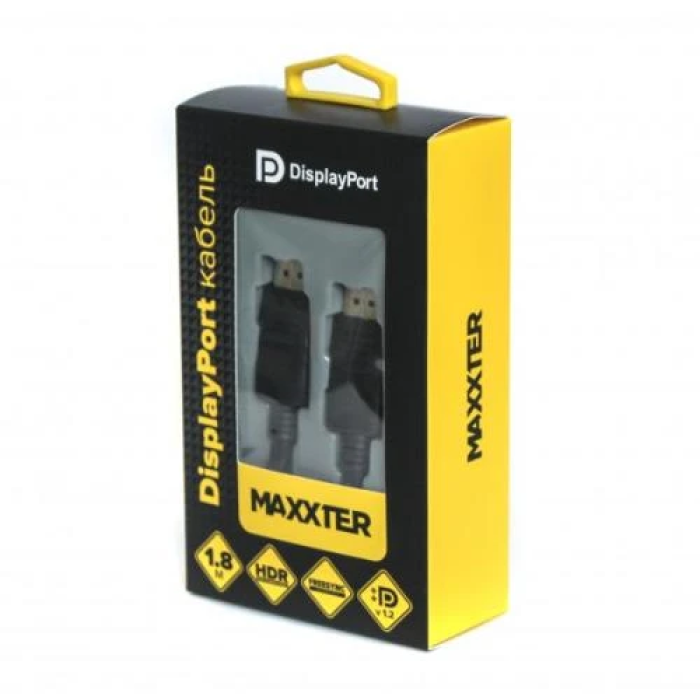 Відеокабель DisplayPort Maxxter V1.2, 1,8 м