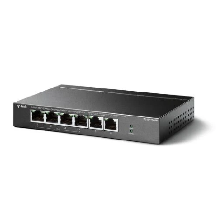 Мережевий комутатор TP-Link TL-SF1006P на 6 портів із 4 PoE
