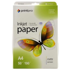 Фотопапір (папір для фото) PrintPro PME190050A4 матовий A4, 50 аркушів