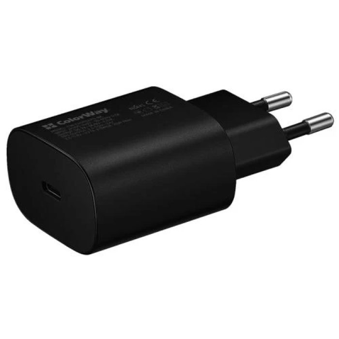 Мережевий зарядний пристрій ColorWay USB-C потужністю 25 Вт
