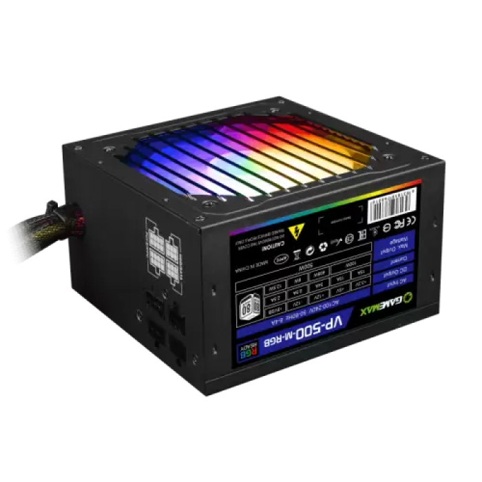 GameMax VP-500 RGB — блок живлення для ПК на 500 Вт